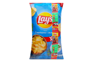 Чипси картопляні Сметана і зелень Lay's м/у 170г