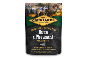 Корм д/собак Едалт з качкою та фазаном сухий 1,5кг Карнілав