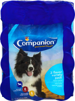 Companion Dog Food 2 Flavor Variety Pack