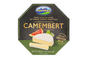 Сыр 50% мягкий зрелый Camembert Alpenhain к/у 125г