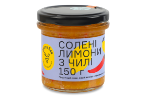 Лимони солені з чилі Brave Bee с/б 150г