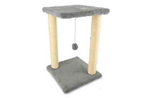 Дряпка-будинок д/котів Сімба 2 сіра сизаль 33*33*44см Lucky Pet