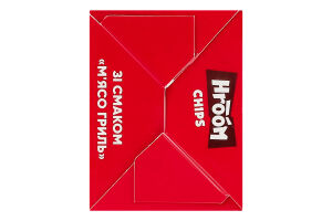 Чипси картопляні пластинки М'ясо гриль Hroom к/у 100г