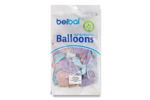 Кулька латексна З Днем народження Горошок хром 30см 3103-1358 В105 Белбал