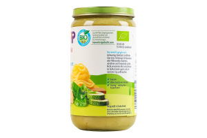 Пюре для детей от 12мес органическое Паста Бамбини Тальятеле в шпинатно-сырном соусе Hipp с/б 250г