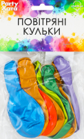 Набір кульок латексних металік 25см 10шт Паті Хата