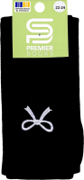 Гольфи підл Premier socks вишит бантик чорн р22-24