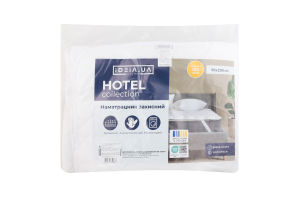 Наматрацник з резинками по кутах білий 90х200см №233378 Classic Hotel collection Ideia 1шт
