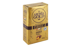 Кава натуральна смажена мелена для чашки Arabica Classic Aroma Gold м/у 250г