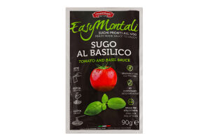 Соус томатный с базиликом пастеризованный EasyMontali м/у 90г