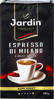 Кофе натуральный молотый Espresso di milano Jardin в/у 250г