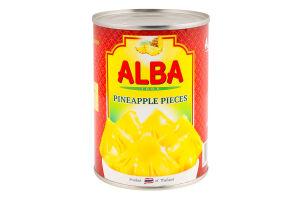 Ананаси шматочками в сиропі Alba Food з/б 580мл