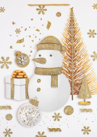 Пакет подарунковий новорічний 31*44*12см KYYW189