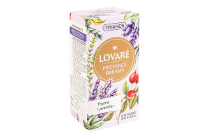 Бленд чая травяного и плодового с цветами Сны Прованса Lovare к/у 24х1.5г