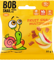 Снек фруктовый для детей от 12мес Multifruit Baby Bob Snail м/у 20г