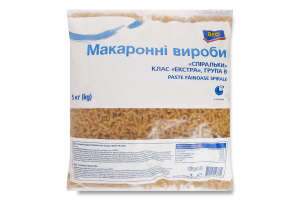 Изделия макаронные класс Экстра группа B Спиральки Aro м/у 5кг