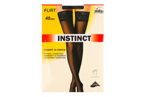Панчохи жіночі Instinct Flirt 40den 1/2 nero