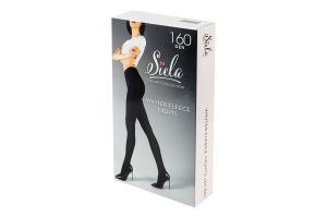Термоколготки жіночі на короткому флісі Siela Collant collection 160den XL nero