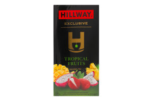 Чай чорний байховий дрібний Tropical fruits Exclusive Hillway к/у 25х1.5г