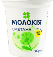 Сметана 10% Молокія ст 300г