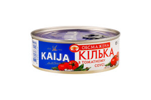 Килька обжаренная в томатном соусе Kaija ж/б 240г