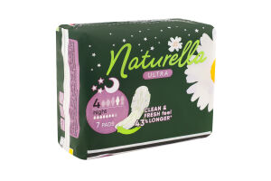 Прокладки гигиенические ароматизированные Night Ultra Naturella 7шт