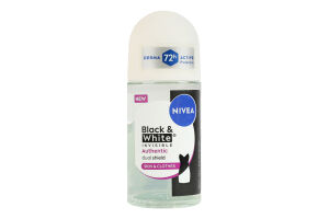Антиперспірант Автентичний Чорне та біле Невидимий Nivea 50мл