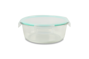 Контейнер д/зберігання 1,3л скло круглий з кришкою