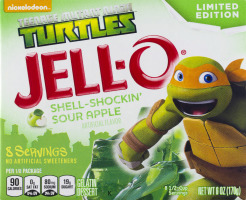 JELL-O Gelatin Dessert Teenage Mutant Ninja Turtles Shell-Shockin' Sour Apple
