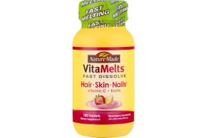 Nature Made VitaMelts Fast Dissolve Hair, Skin and Nails Strawberry Lemonade - 100 CT