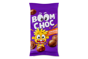 Драже Crunch шарики с какао в молочном шоколаде Boom Choc м/у 30г