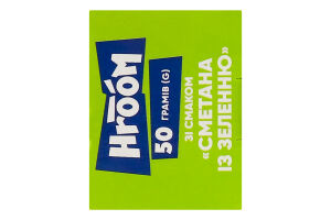 Чипси картопляні пластинки Сметана із зеленню Hroom к/у 50г