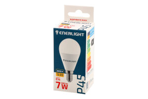 Лампа світлодіодна P45 7Вт 3000K E14 Енерлайт
