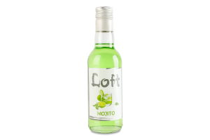 Сироп на ароматическом сырье прозрачный пастеризованный Мохито Loft с/бут 265мл