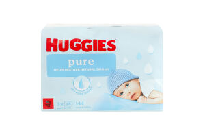 Серветки вологі дитячі Pure Huggies 3х48шт