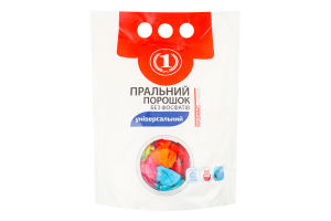 Порошок стиральный без фосфатов универсальный ТМ "1" 1.5кг