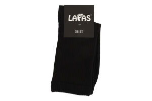 Носки женские высокие Lapas №1P-230-BLK 35-37 черный