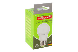 Лампа світлодіодна 7W E27 4000K Ecological Eurolamp 1шт