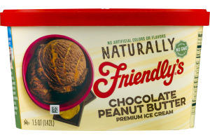 Friendly's Naturally Chocolate Peanut Butter Premium Ice Cream