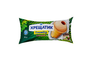 Мороженое пломбир со вкусом лесного ореха в вафельном стаканчике Киевский Хрещатик м/у 90г
