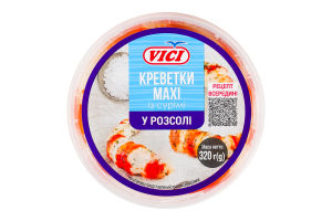 Креветки із сурімі у розсолі Maxi Vici охол ст 320г