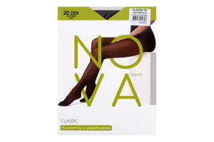 Колготки жіночі Nova Classic 20 чорний р.5