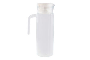 Глечик 1л скло з кришкою