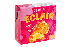 Пирожное Эклер с карамелью Vatsak к/у 250г