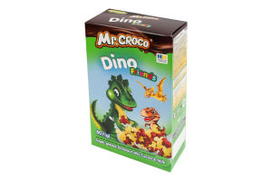 Сніданки сухі глазуровані цукровою глазур'ю з какао та молоком Динозаврики Мікс Mr. Croco к/у 80г