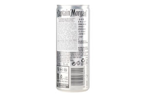 Напиток слабоалкогольный 0.25л 5% газированный с ромом и колой Spiced Gold&Cola Original Captain Morgan ж/б