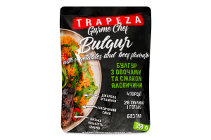 Суміш суха харчова Булгур з овочами та смаком яловичини Gurme chef Trapeza д/п 250г