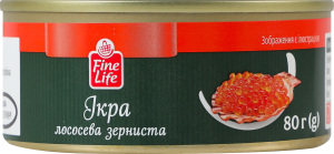 Икра горбуши зернистая Fine Life ж/б 80г
