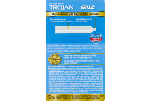 Trojan ENZ Latex Condoms with Spermicidal Lubricant