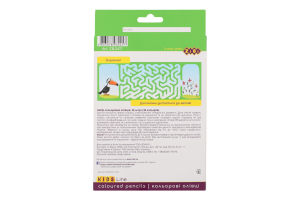 Олівці кольорові Кідс Лайн 36шт Зібі